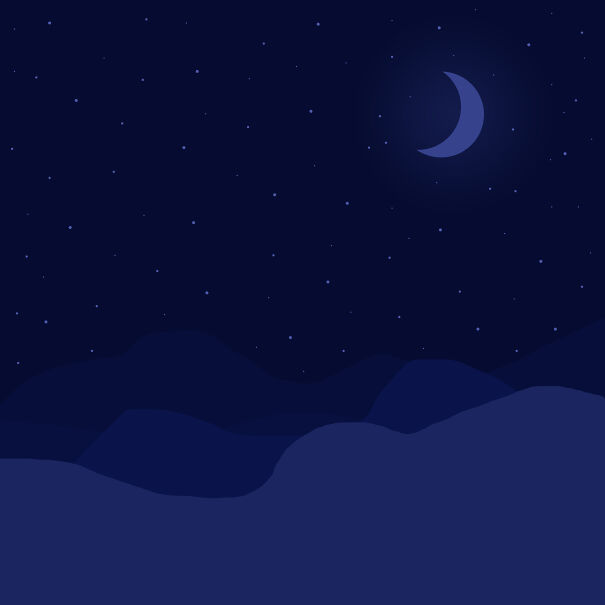 Just A Quick Idea I Had. I Love The Moon, Stars And The Color Blue ♡