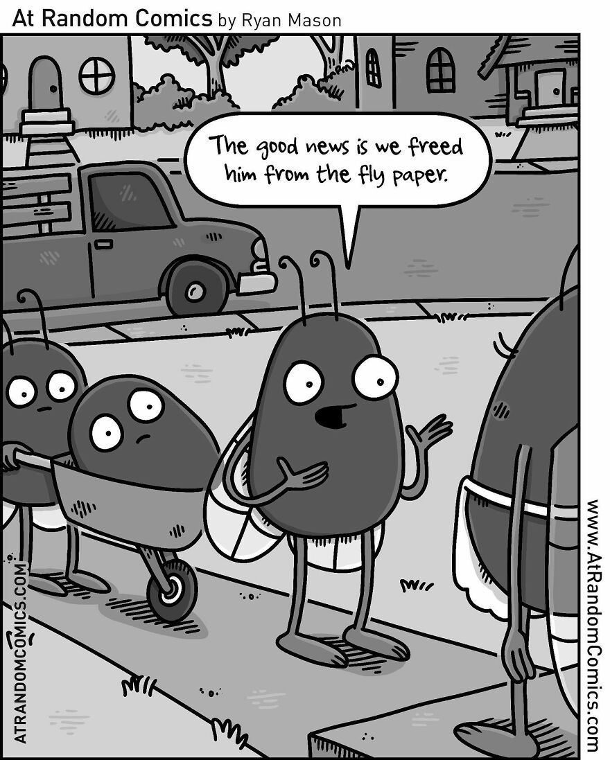 Ryan Mason's Hilarious Single-Panel Comics With Sudden Twists (New Pics)