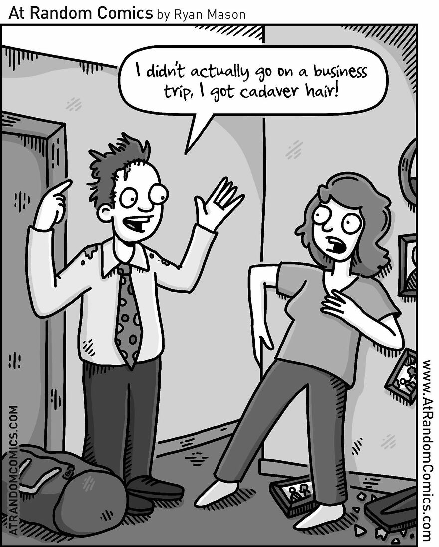 Ryan Mason's Hilarious Single-Panel Comics With Sudden Twists (New Pics)