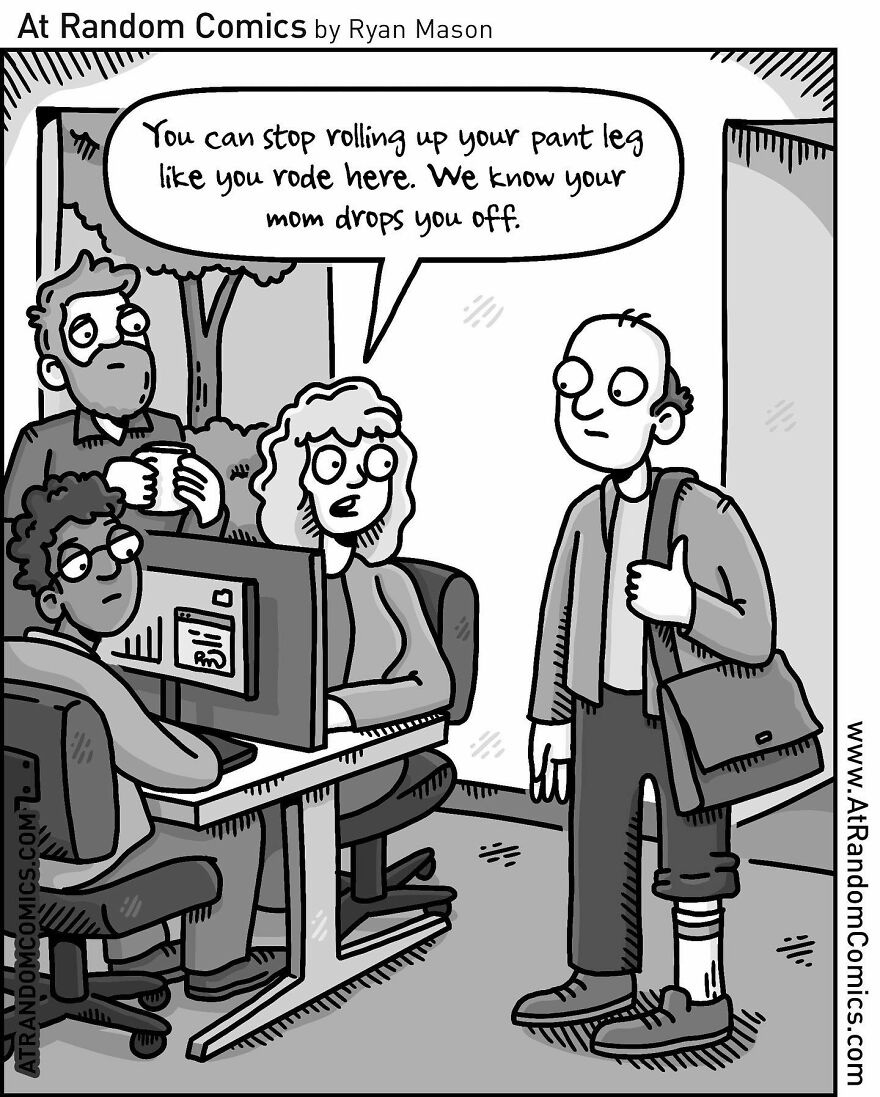 Ryan Mason's Hilarious Single-Panel Comics With Sudden Twists (New Pics)