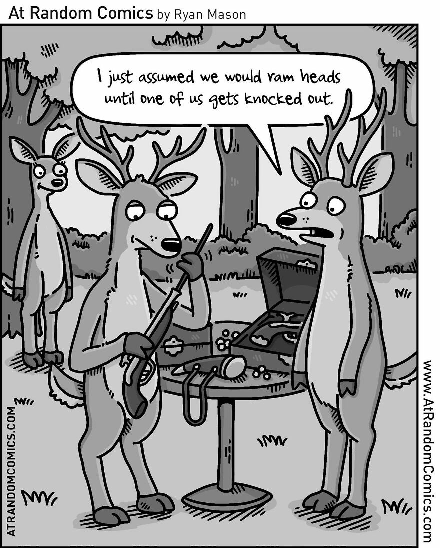 Ryan Mason's Hilarious Single-Panel Comics With Sudden Twists (New Pics)