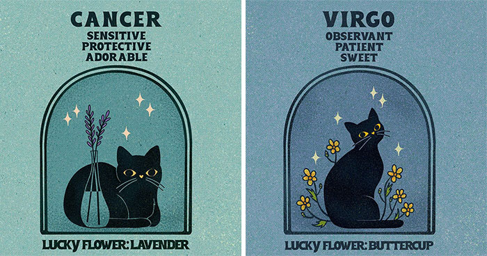These Artists Reimagined Cats As The Zodiac Signs, And Here’s The Result (12 Pics)