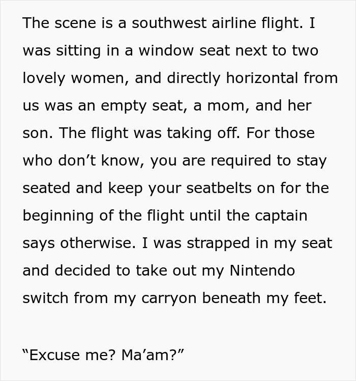 "An Entitled Mother Insists That I 'Share' My Nintendo Switch With Her Child On My Flight"
