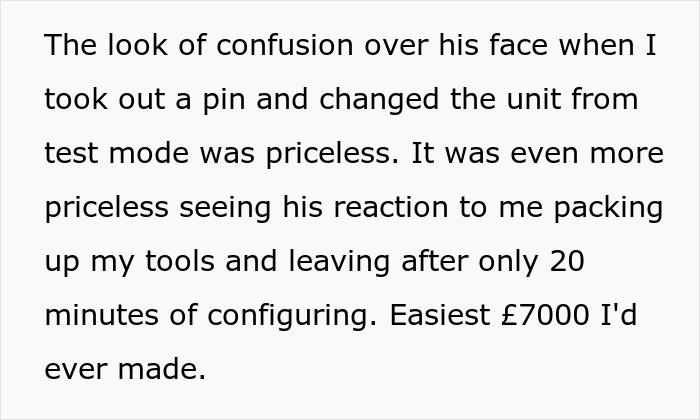 Engineer Is Furious When Company Refuses To Pay For The Work He Did, Makes Sure They Don't Know How To Finish It Before He Leaves Engineer Is Furious When Company Refuses To Pay For The Work He Did, Makes Sure They Don't Know How To Finish It Before He Leaves