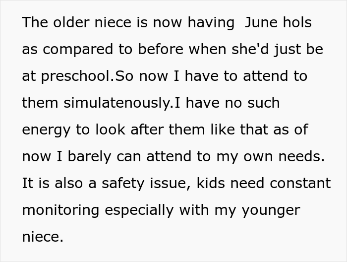 Entitled Brother Drops His Kids Off At Sister's House Without Asking, Wants Her To Pay For Childcare After She Refuses To Babysit Entitled Brother Drops His Kids Off At Sister's House Without Asking, Wants Her To Pay For Childcare After She Refuses To Babysit