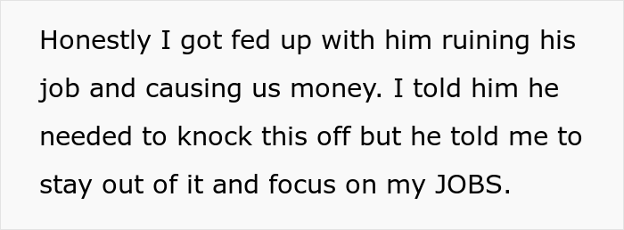 “AITA For Causing My Husband To Get Fired?” “AITA For Causing My Husband To Get Fired?”