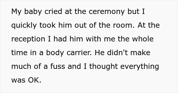 “Am I The Jerk For Bringing My Baby To A Child-Free Wedding?” “Am I The Jerk For Bringing My Baby To A Child-Free Wedding?”