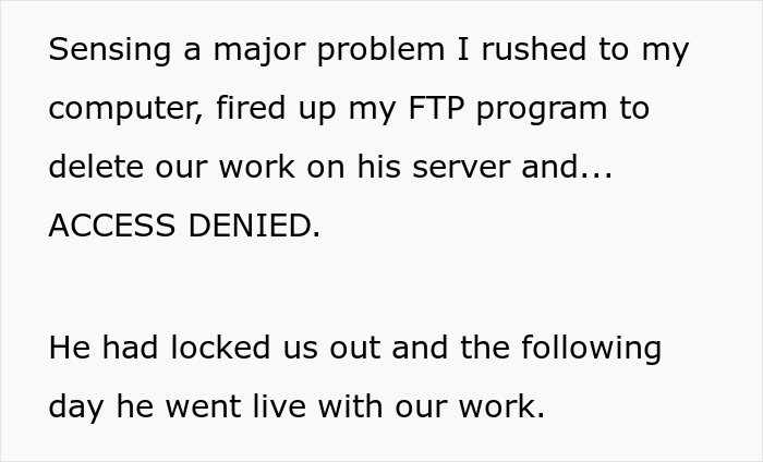 Client Thinks He Can Screw This Web Developer Over And Not Pay For A Job, Regrets It When He Loses A Business And A House Because Of It Client Thinks He Can Screw This Web Developer Over And Not Pay For A Job, Regrets It When He Loses A Business And A House Because Of It