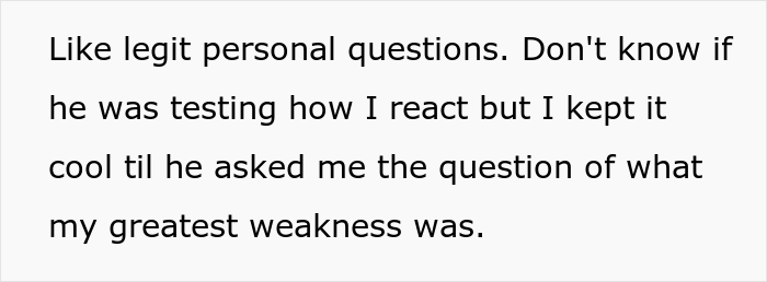 Woman Gets A Creepy Interviewer Fired For Asking “Legit" Personal Questions Woman Gets A Creepy Interviewer Fired For Asking “Legit" Personal Questions