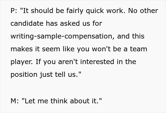 Lawyer Is Asked To Hand In ‘A Free Writing Sample’ As Part Of His Job Interview, Makes The Firm Regret It Later Lawyer Is Asked To Hand In ‘A Free Writing Sample’ As Part Of His Job Interview, Makes The Firm Regret It Later