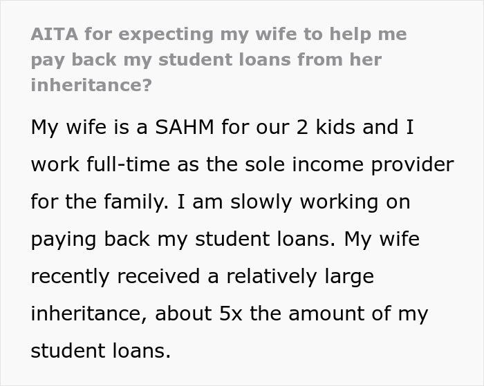 Wife Pays Off Husbands Debt