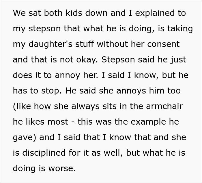 Stepdad teaches his kid a lesson for offending his stepsister by not letting him go to his friend's birthday party