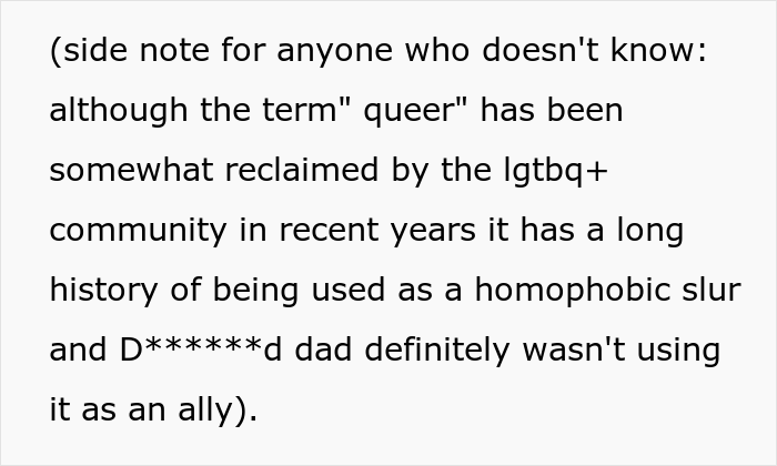 Homophobic Neighbor Calls This Dad's Daughter "A Freak" Because She's Openly Gay, Dad Brings Up His Secret Affair In Front Of His Wife Homophobic Neighbor Calls This Dad's Daughter "A Freak" Because She's Openly Gay, Dad Brings Up His Secret Affair In Front Of His Wife
