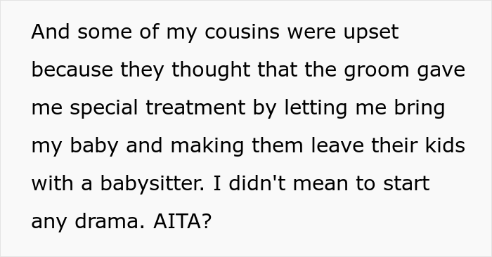 “Am I The Jerk For Bringing My Baby To A Child-Free Wedding?” “Am I The Jerk For Bringing My Baby To A Child-Free Wedding?”