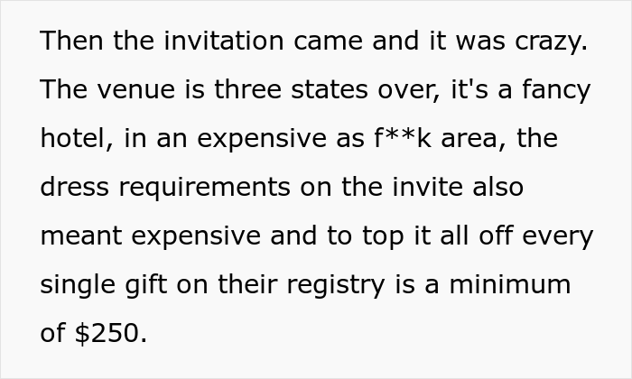 Sister RSVPs ‘No’ To Her Own Brother’s Wedding Because It’s Way Too Expensive, Asks The Internet If She Was A Jerk Sister RSVPs ‘No’ To Her Own Brother’s Wedding Because It’s Way Too Expensive, Asks The Internet If She Was A Jerk