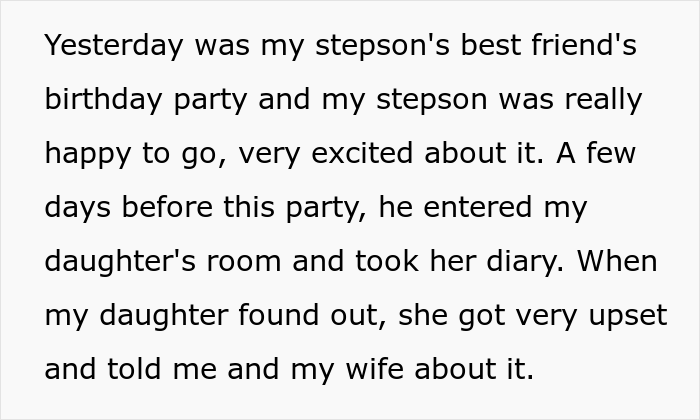 Stepfather Gives His Kid A Lesson For Offending His Stepsister By Not Letting Him Go To His Friend's B-Day Party Stepfather Gives His Kid A Lesson For Offending His Stepsister By Not Letting Him Go To His Friend's B-Day Party