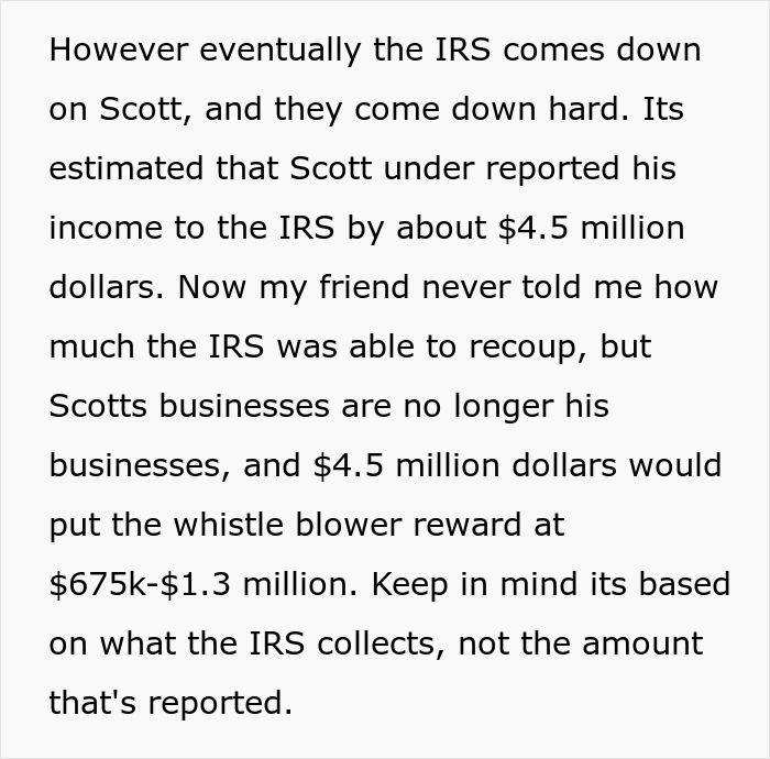 Accountant Finds Out Client Has "Skeletons In The Closet", Gets The IRS Involved And Makes Him Lose Everything