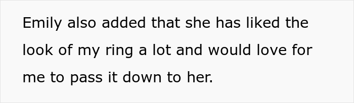 Mother Is Called 'Materialistic' After Refusing To Pass On Her Engagement Ring As An Heirloom Mother Is Called 'Materialistic' After Refusing To Pass On Her Engagement Ring As An Heirloom