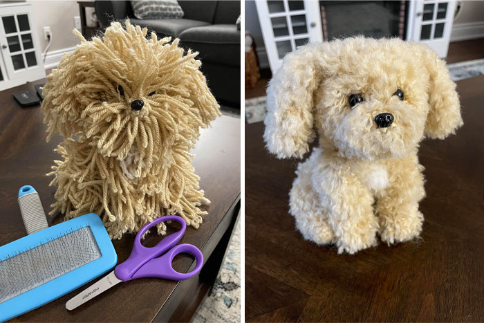 Even Crochet Dogs Need To Be Groomed!