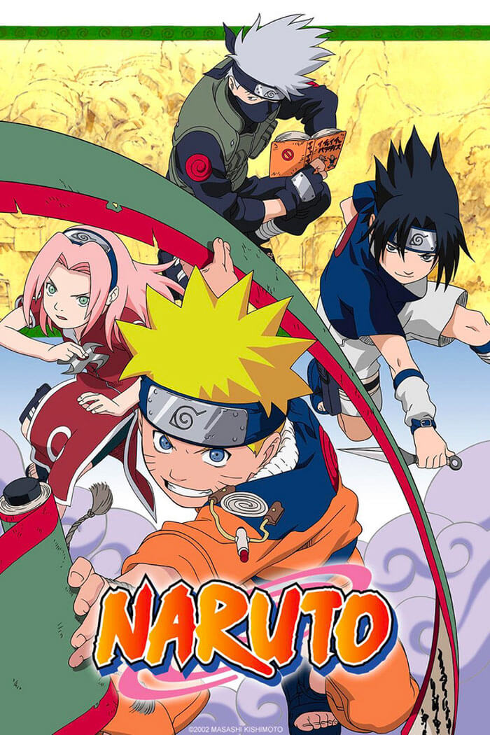 Anime poster for "Naruto"