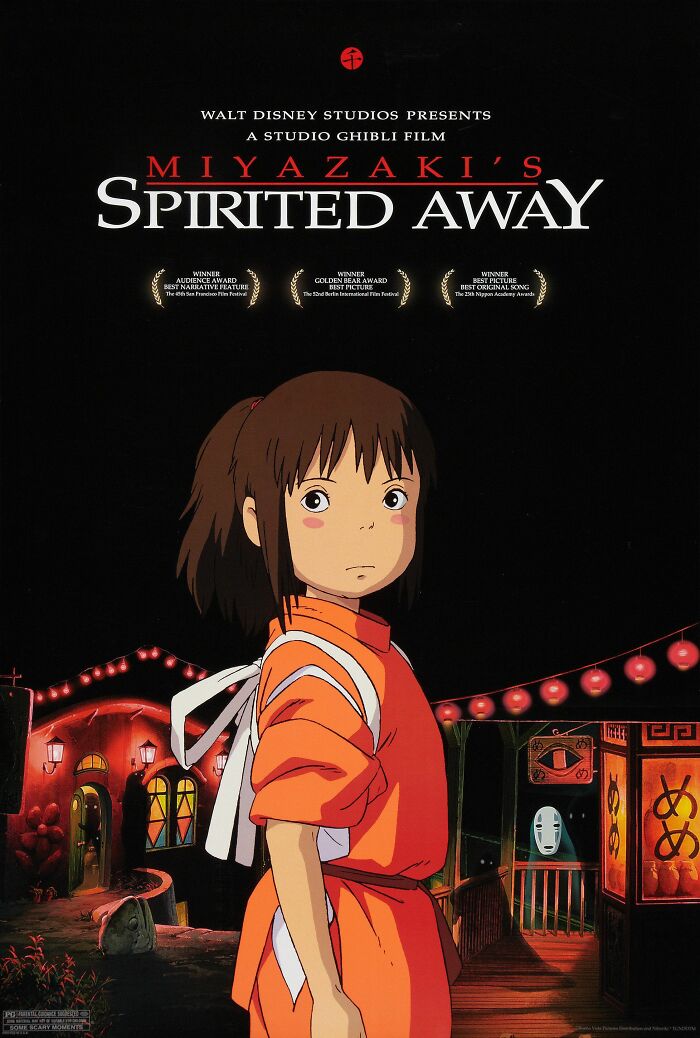 Anime poster for "Spirited Away"