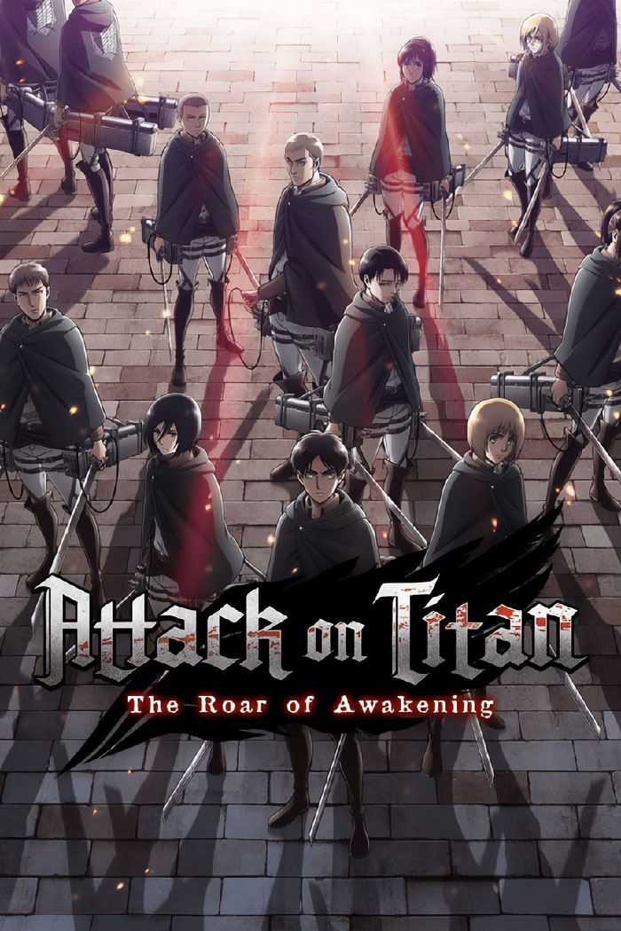 Anime poster for "Attack On Titan"