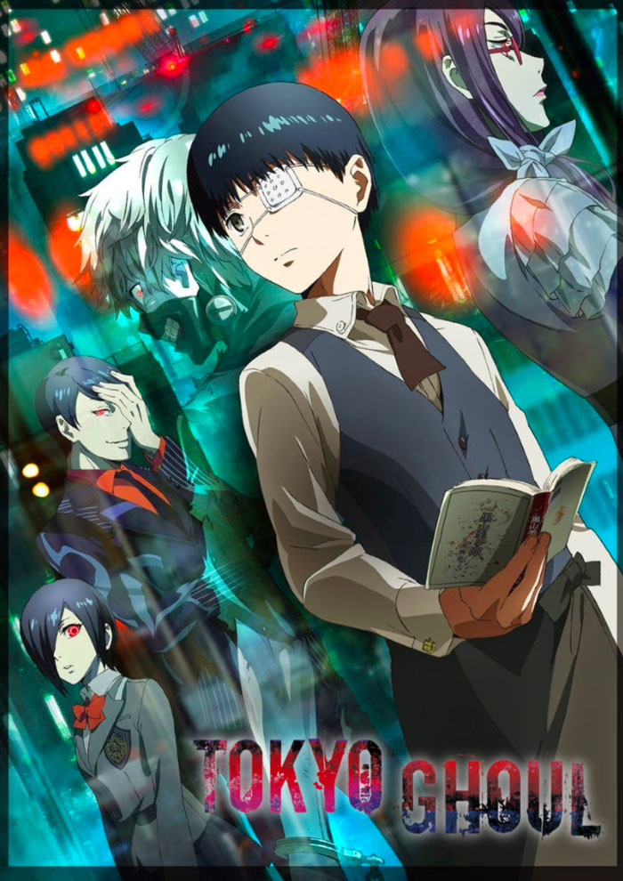 Anime poster for "Tokyo Ghoul"