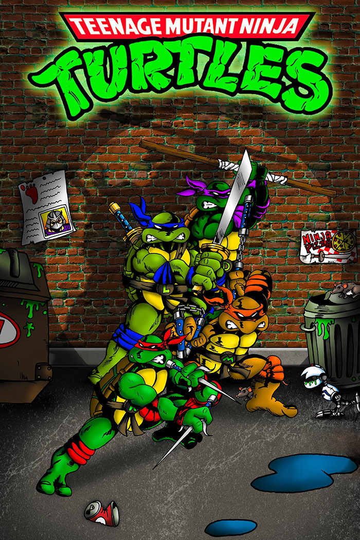 Poster for Teenage Mutant Ninja Turtle animated show