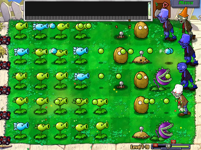 Plants vs. Zombies gameplay