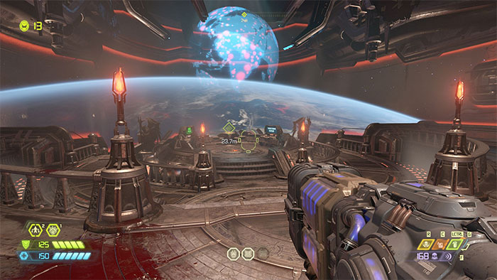 Doom Eternal shooting gameplay