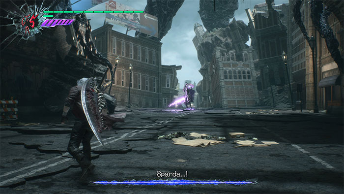 Devil May Cry 5 fighting Sparda gameplay