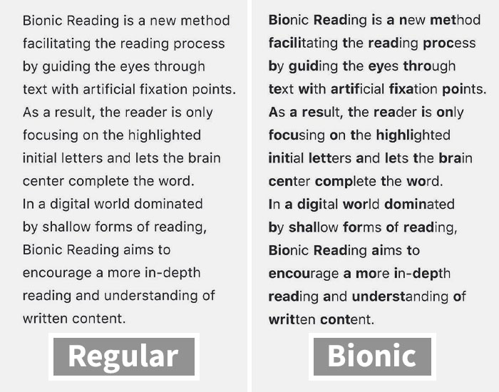 People Feel Like They’re “Unlocking 100% Of Their Brains” By Using The Bionic Reading Font