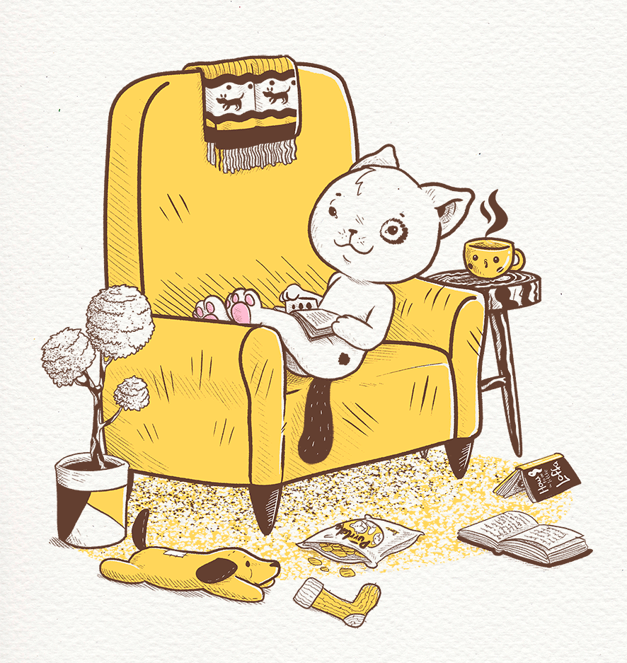 A Break To Relax After Lunch And Before The Afternoon Nap