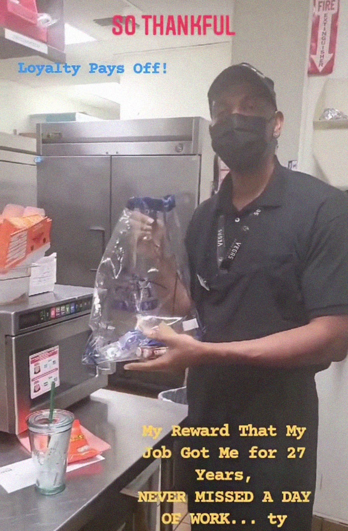 "They've Kind Of Lost Touch With Their Workers": Man Shows A 'Goodie Bag' He Received From Burger King To Celebrate 27 Years Of Loyalty