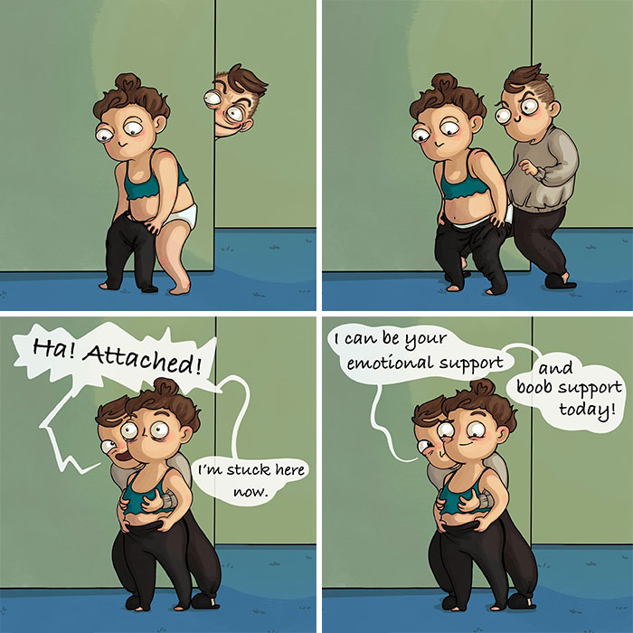 30 Funny And Relatable Comics About Relationships And Everyday Life By “Barmy Chip Witch” (New Pics)