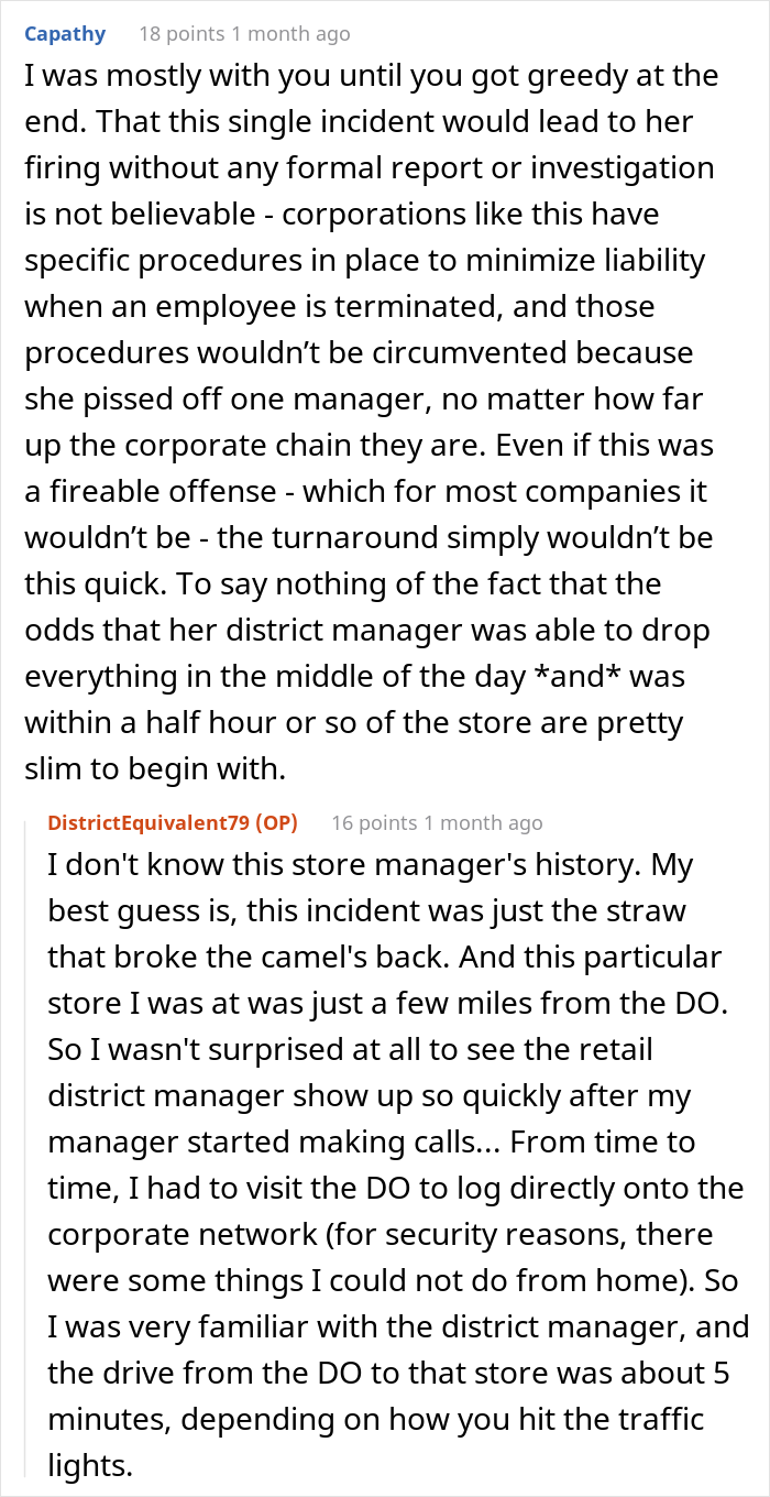 Store Manager Thinks The IT Guy Has No Right To Disrupt Her Lunch Break, Calls His Boss To Report On Him, Gets Fired Herself Instead Store Manager Thinks The IT Guy Has No Right To Disrupt Her Lunch Break, Calls His Boss To Report On Him, Gets Fired Herself Instead