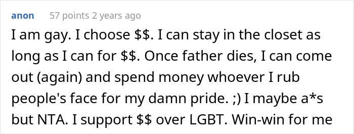 Teen Would Lose $7M If She Came Out As Gay, Uncle Asks If He Was A Jerk To Tell Her To Stay In The Closet Teen Would Lose $7M If She Came Out As Gay, Uncle Asks If He Was A Jerk To Tell Her To Stay In The Closet