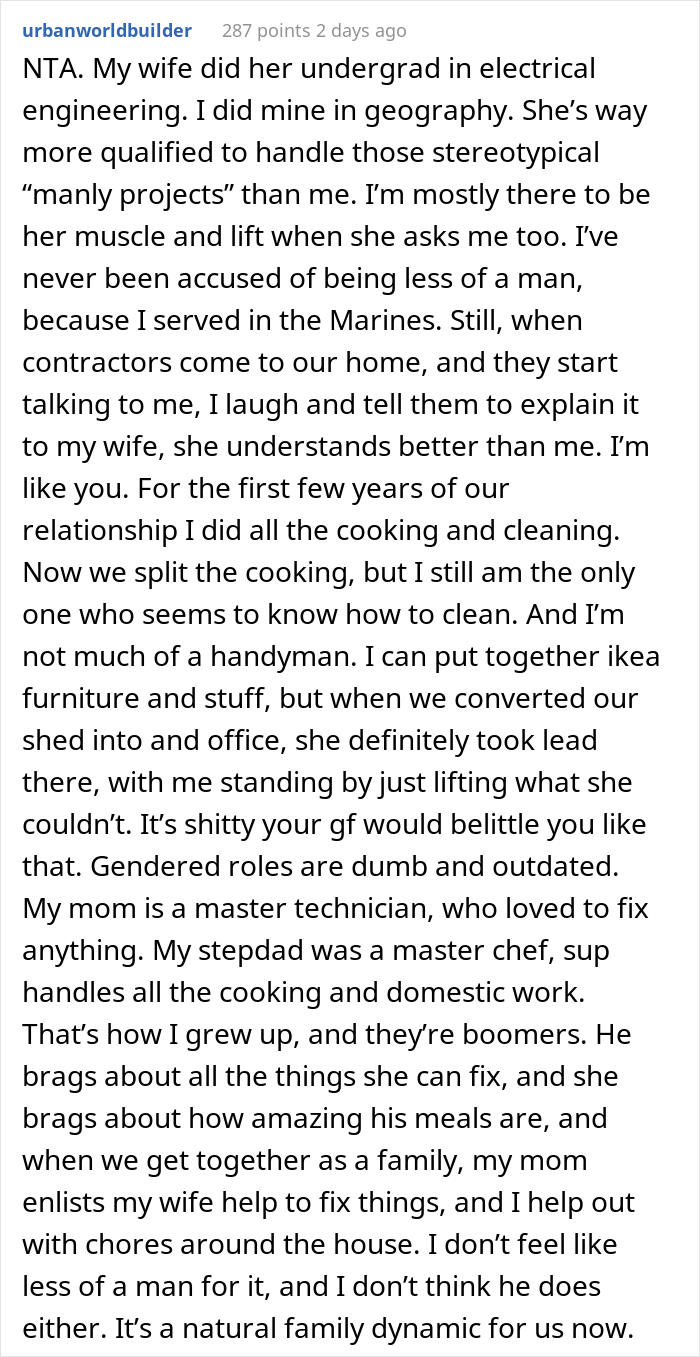 Guy Gets Shamed By Girlfriend's Parents for Not Being A 'Real Man,' Plays Along To Teach Her A Lesson