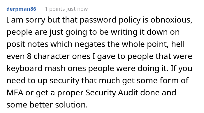 This Boss' Plan To Set New Password Policy Goes Wrong As Helpdesk Maliciously Complies And Make Them Change Their Password 12 Times In A Row This Boss' Plan To Set New Password Policy Goes Wrong As Helpdesk Maliciously Complies And Make Them Change Their Password 12 Times In A Row