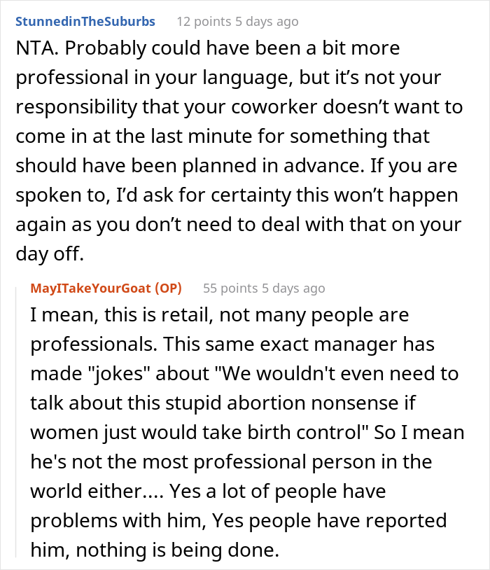 Coworker Bombards Guy With Text Messages Calling Him A “Childless Man Child” After He Refused To Cover Her Shift That Fell On Her Son’s 1st Birthday Coworker Bombards Guy With Text Messages Calling Him A “Childless Man Child” After He Refused To Cover Her Shift That Fell On Her Son’s 1st Birthday