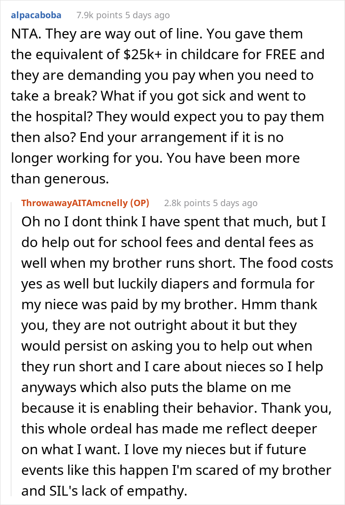 Entitled Brother Drops His Kids Off At Sister's House Without Asking, Wants Her To Pay For Childcare After She Refuses To Babysit Entitled Brother Drops His Kids Off At Sister's House Without Asking, Wants Her To Pay For Childcare After She Refuses To Babysit