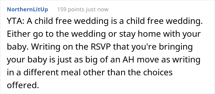 “Am I The Jerk For Bringing My Baby To A Child-Free Wedding?” “Am I The Jerk For Bringing My Baby To A Child-Free Wedding?”