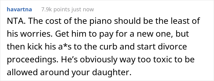 Mom Is Not Willing To Step Back When Her Husband Asks For More Time To Pay $6,000 For A New Piano For His Stepdaughter After He Smashed It Out Of Anger
