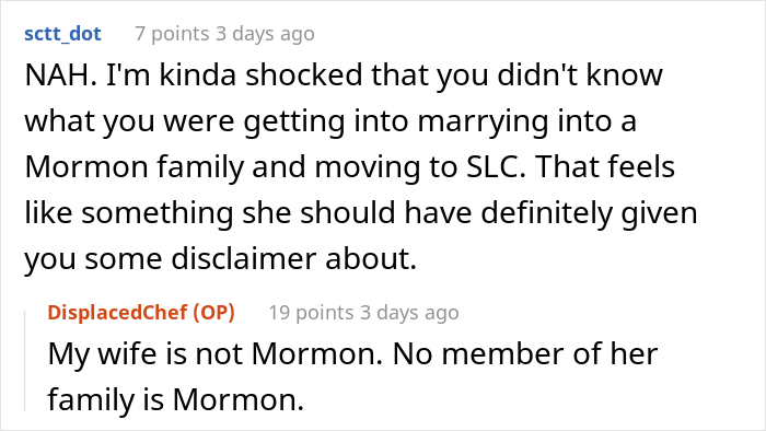 New Neighbor Gets Blasted By Mormon Guests After Dinner As They Discovered That The Sauce He Made Contained Red Wine New Neighbor Gets Blasted By Mormon Guests After Dinner As They Discovered That The Sauce He Made Contained Red Wine