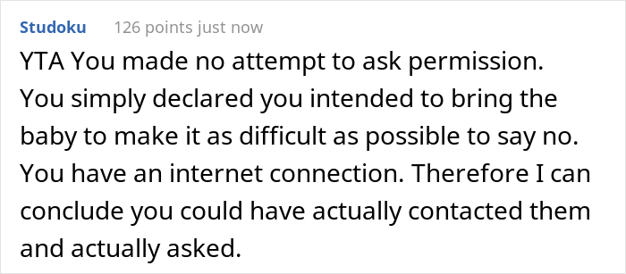 “Am I The Jerk For Bringing My Baby To A Child-Free Wedding?” “Am I The Jerk For Bringing My Baby To A Child-Free Wedding?”