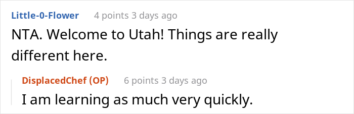 New Neighbor Gets Blasted By Mormon Guests After Dinner As They Discovered That The Sauce He Made Contained Red Wine New Neighbor Gets Blasted By Mormon Guests After Dinner As They Discovered That The Sauce He Made Contained Red Wine