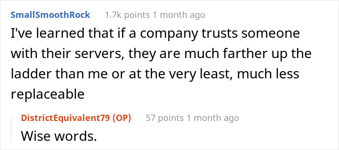 Store Manager Thinks The IT Guy Has No Right To Disrupt Her Lunch Break, Calls His Boss To Report On Him, Gets Fired Herself Instead Store Manager Thinks The IT Guy Has No Right To Disrupt Her Lunch Break, Calls His Boss To Report On Him, Gets Fired Herself Instead