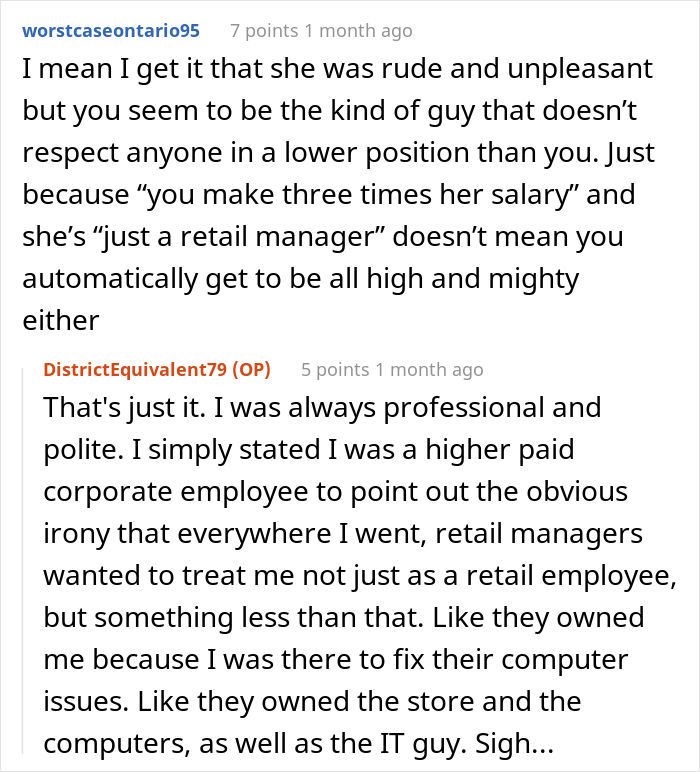 Store Manager Thinks The IT Guy Has No Right To Disrupt Her Lunch Break, Calls His Boss To Report On Him, Gets Fired Herself Instead Store Manager Thinks The IT Guy Has No Right To Disrupt Her Lunch Break, Calls His Boss To Report On Him, Gets Fired Herself Instead