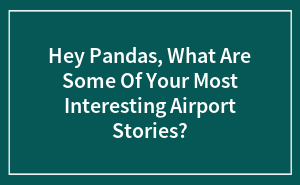 Hey Pandas, What Are Some Of Your Most Interesting Airport Stories?