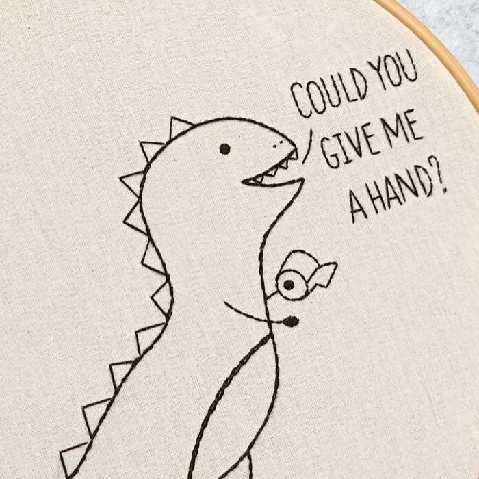 “Bathroom Door Decor”: I Made This Collection Of Hand Embroidery Pieces (6 Pics)